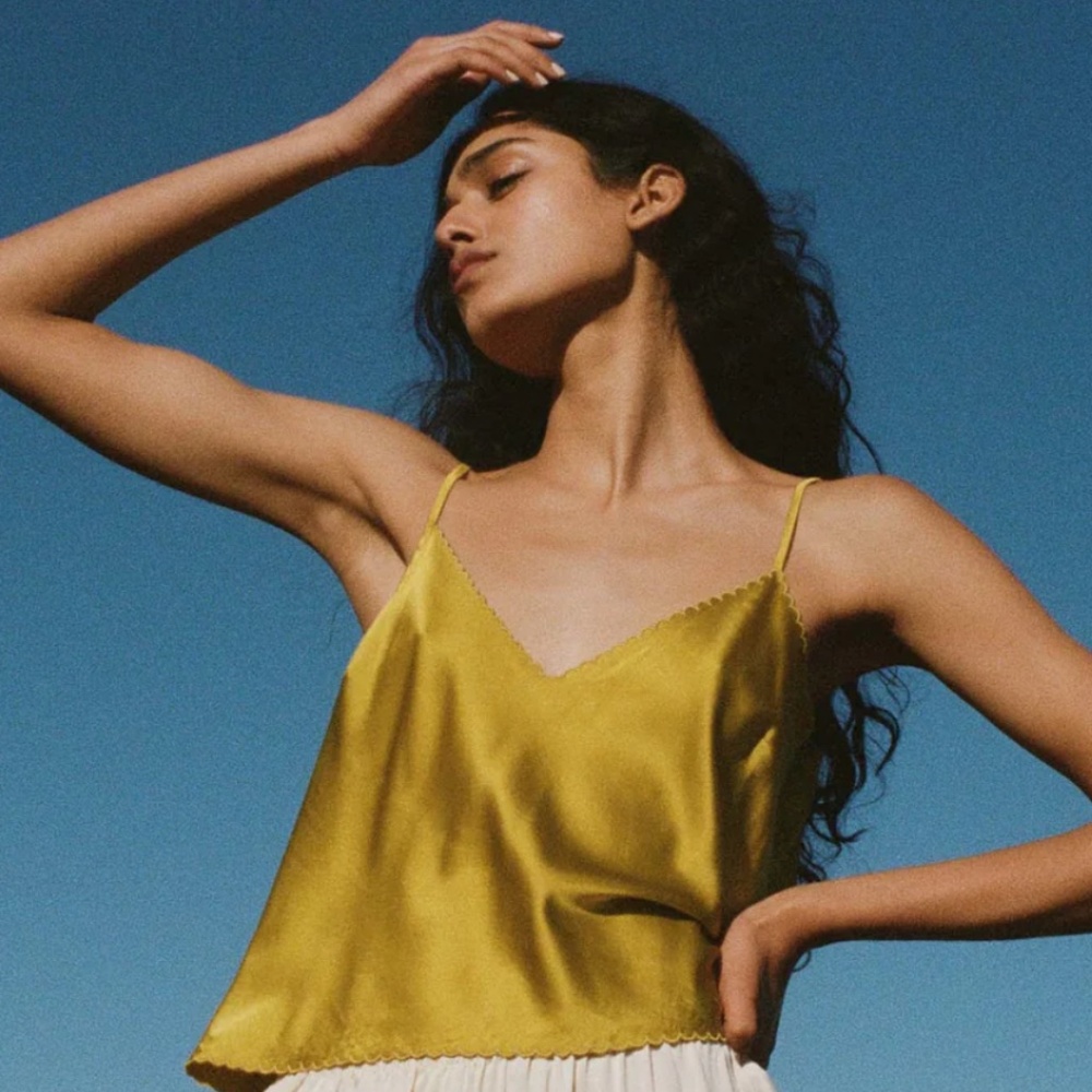 NWT DÔEN Effie Cami in Size S in Moss